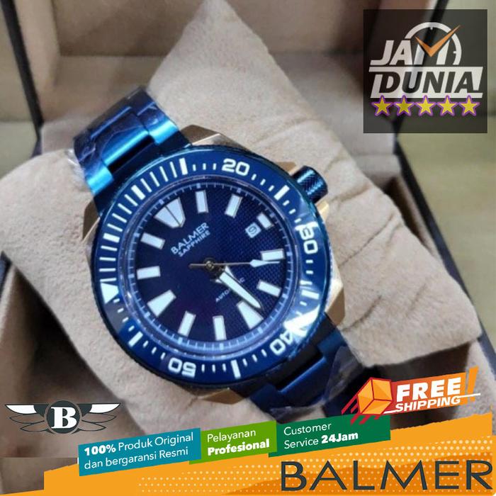 JAM TANGAN BALMER ORIGINAL B7989MBLU JAM BALMER 7989 JAM PRIA LA ST