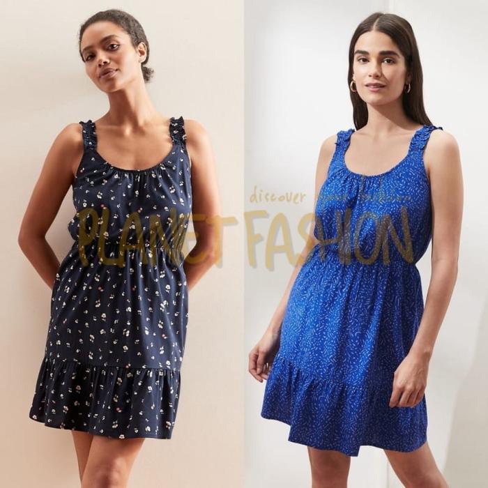 SALE!! 3126 - BNN RUFFLE FIT-AND-FLARE DRESS TANKTOP DRESS