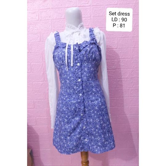PREMIUM KAWAI SET DRESS WANITA AXES FEMME LIZ LISA LINE SAILOR