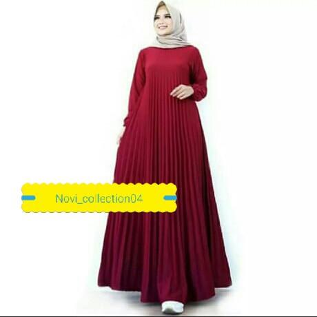 GAMIS maxy plisket pita import meriah