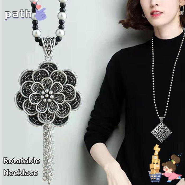 Kalung Rantai Silver Tibet Etnik Nepal Untuk Pria Dan Wanita