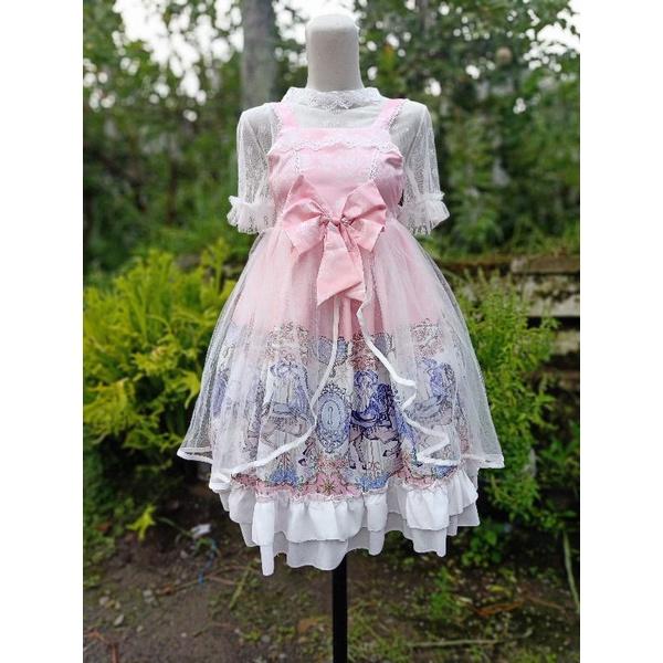Dress Lolita Kawaii Liz Lisa Cinderella Korean Sailor Axes Femme