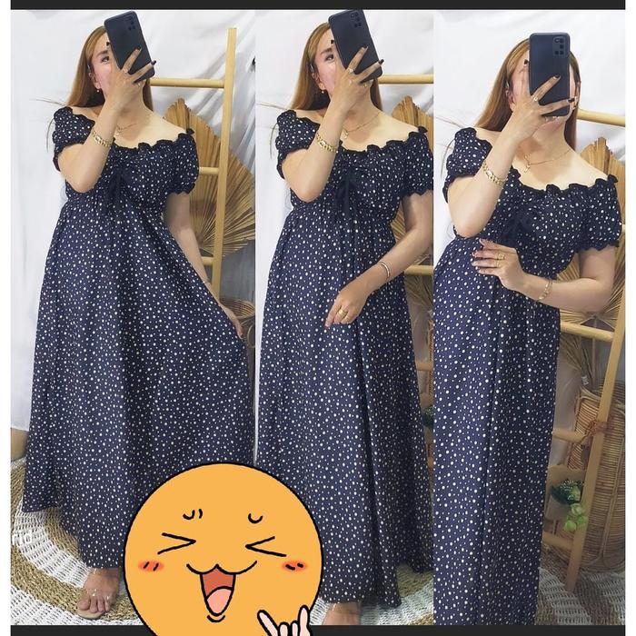 Dress Daster Serut Karet Sabrina