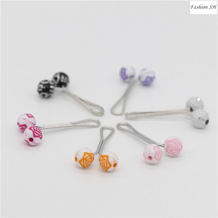 WT318 12pcs Pin Bentuk iley F Warwarni Untuk hijab Turki M20017
