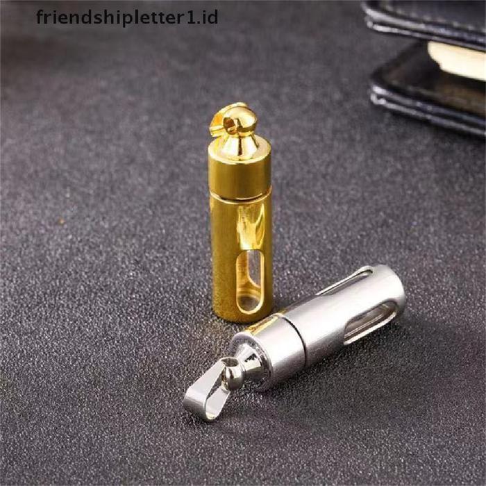 Alat Kecantikan Liontin Botol Penyimpanan Parfum Bentuk Tabung Silinde