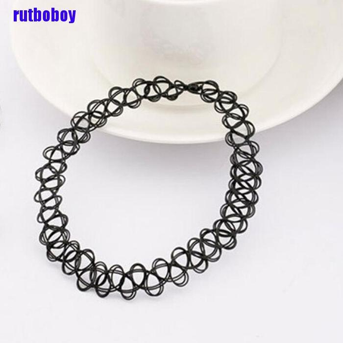 Vintage Hippy Stretch Tattoo Choker Necklace Bracelet Elastic
