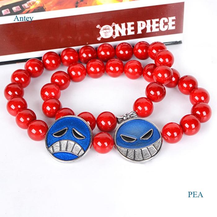 SB813 Kalung Dan Gelang Desain Anime One Piece ACE Untuk Cosplay Hallo