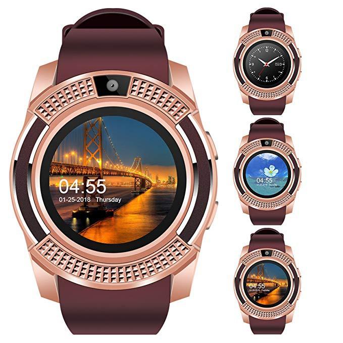 Original DSTECH Grosir Smartwatch V8 Jam Tangan HP Ada Kartu SIM Dan