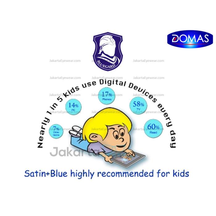 Lensa Plastik Domas HMC Satin Bluegard 1.56 - Lensa Anti Blue Light