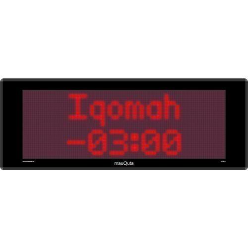 Jam Digital Masjid Running Teks MQ-34-JAJ MERAH