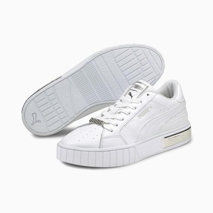 SEPATU SNEAKER WANITA PUMA CALI STAR METALLIC white/silver 380219 01