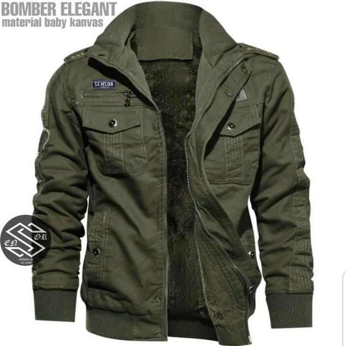 Jaket Bomber US Army Canvas Dril Original / Jaket Bombber Ellegant