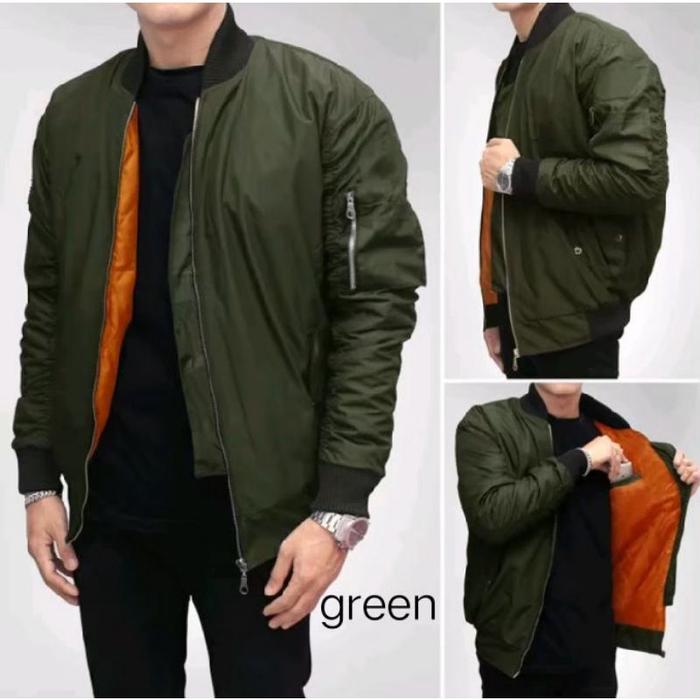 Bomber Taslan Army Original - Jaket Bomber Parasut Scot Puma Bomber M