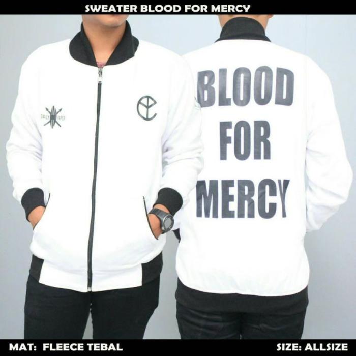 bomber Yellow Claw putih blood for mercy premium limited edition