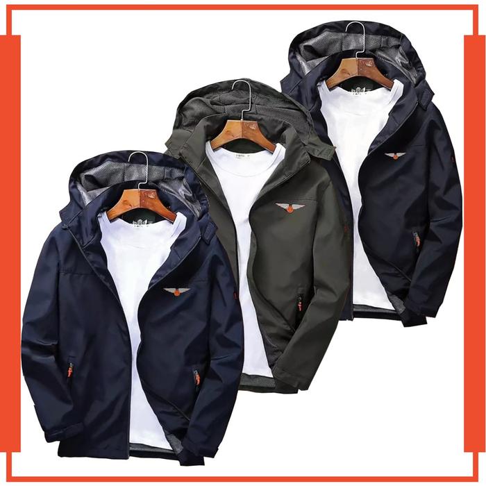 Jaket Bomber Hoodie Pria Sensor Airborne Anti Air