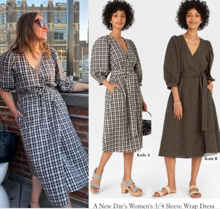 A New Day Vintage Print DRess