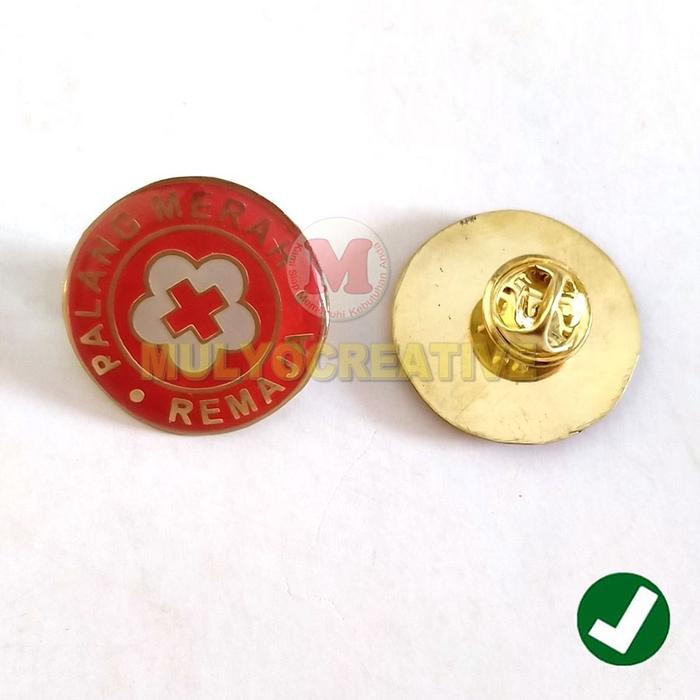 promo Logo Remaja Pin PMR Palang Mera Bulat a Model Lencana murah