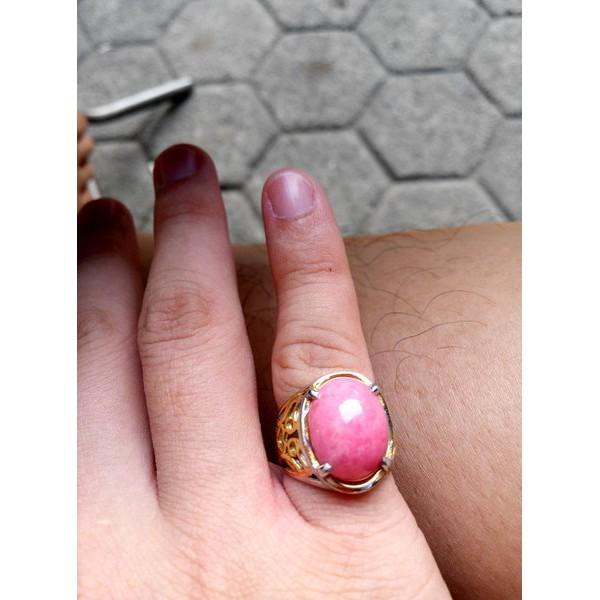 promo kalimantan natural kristal ruby rodonite red batu tembus borneo