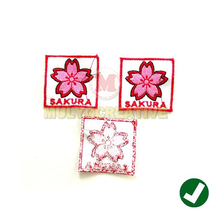 promo Tanda - Bordir Regu Sakura Bunga Pramuka a murah
