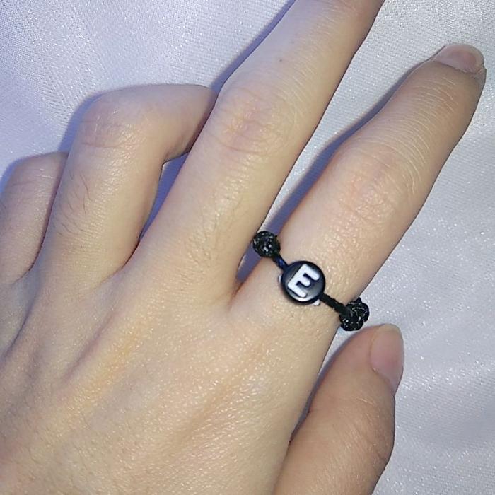 Cincin Tali cincin Inisial cincin Nama cincin Tali Huruf cincin Couple