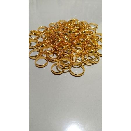 Lagi Promosi Cincin Kawin Polos Mas Murni 24k 100 Anti Karat & Luntur.
