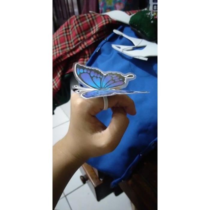 Cincin Kupu-kupu Kanao Kanao Aksesoris Kupu-kupu Cosplay
