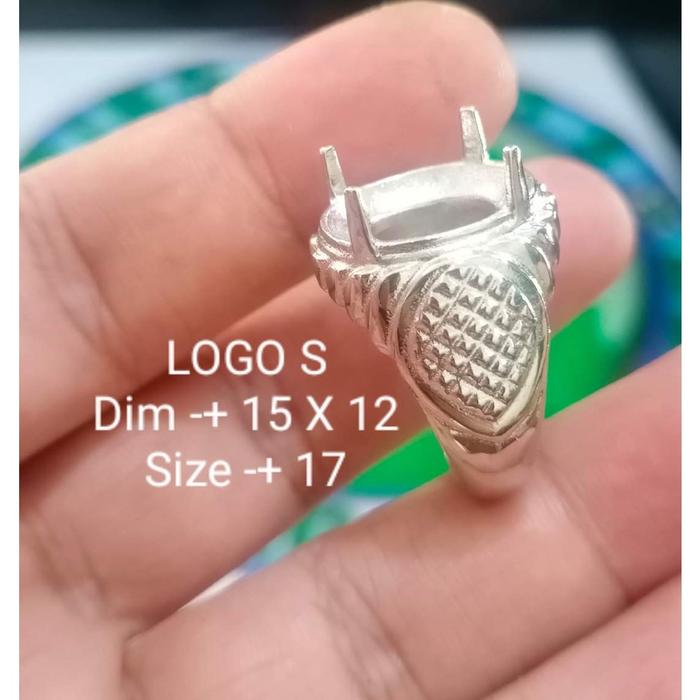 Emban Batu Akik Alpaka cincin Titanium Pria Wanita Couple ring Monel S