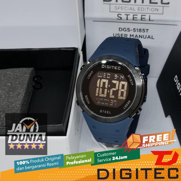 DIGITEC ORIGINAL DGS-5185T BL DGS5185 DIGITEC 5185 JAM TANGAN PRIA