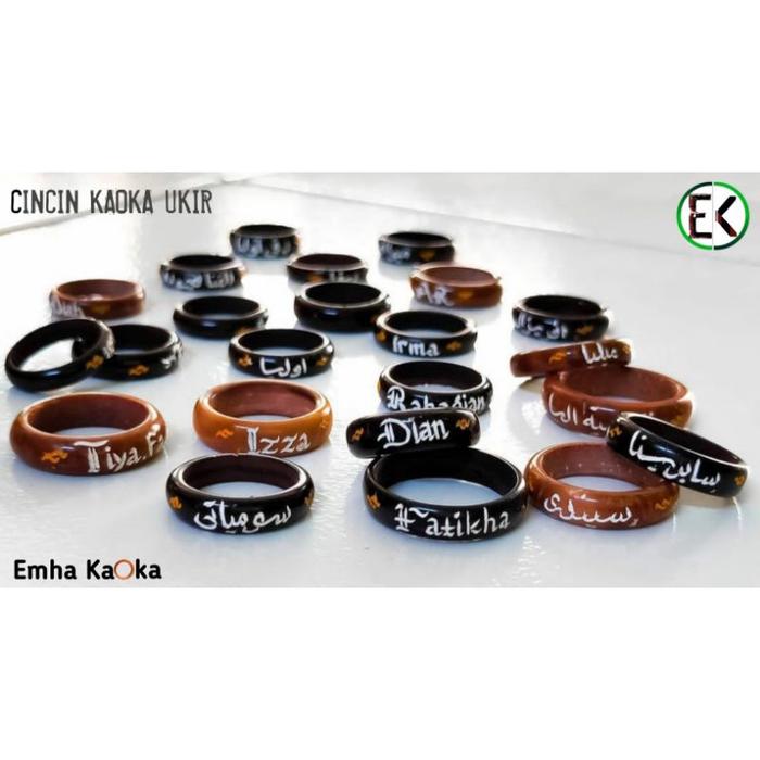 Cincin Kaoka Kaokah Kaukah Koka Request Ukir Nama Arab latin angka Beb