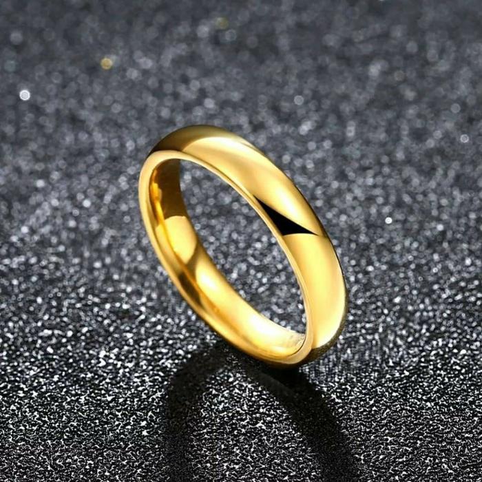 Cincin Titanium Model Emas Cocok Di Pakai Untuk cincin Couple cincin T