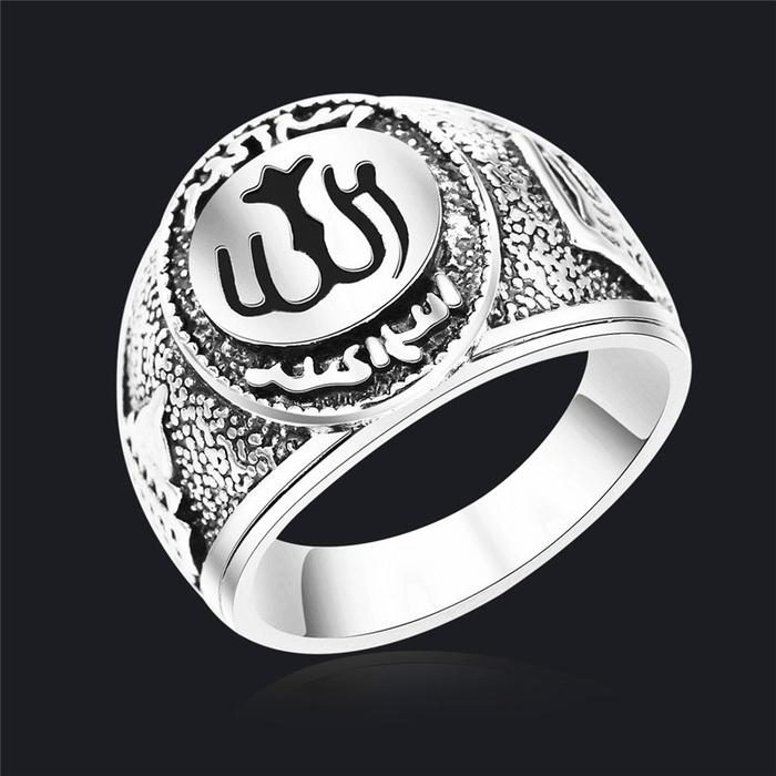 Lrc Cincin Pria Tauhid Islam Muslim Lafadz Allah Cmy05