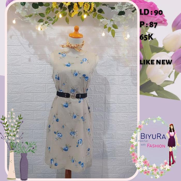 AAS THRIFT Dress Motif Bunga Cantik VOL. 7