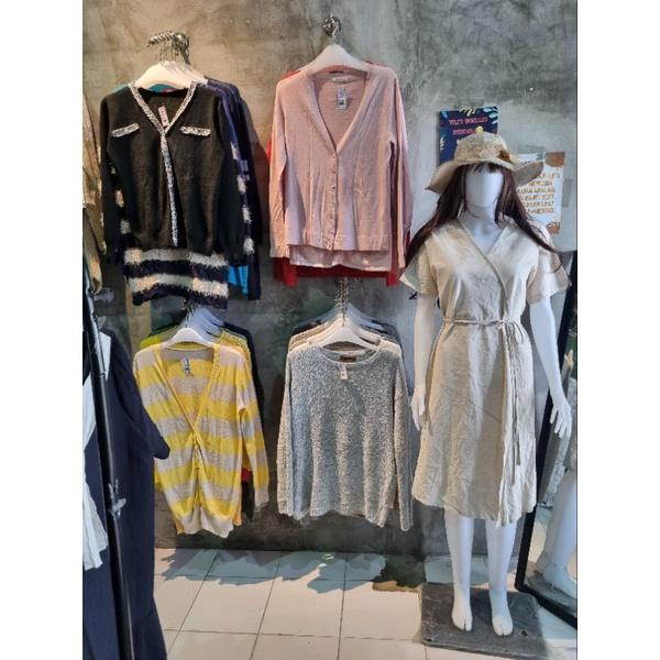 Cardigan Rajut Thrift Fashion