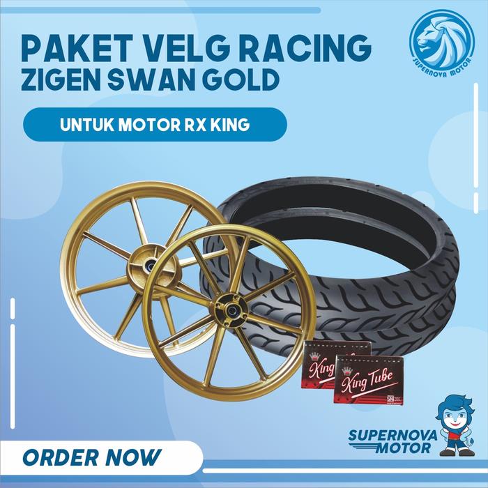 SX721 Paket Velg Racing Rossi Rx King Zigenswan 160 17 185 18 Dan Ban