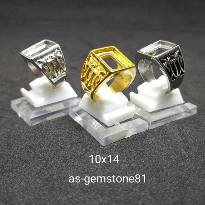 Cincin Emban Ring Kotak Titanium
