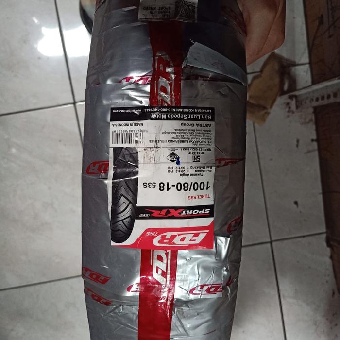 TX323 Ban Luar Motor 100 80 Ring 18 Matic Fdr Sport Xr Tubeless