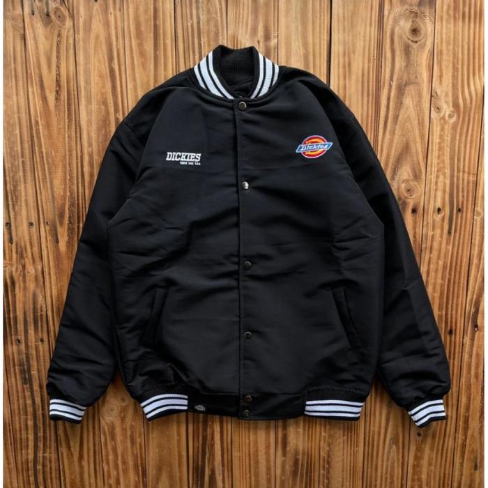 Jaket Varsity Bomber Dickies Full Tag sweater baseball pria wanita