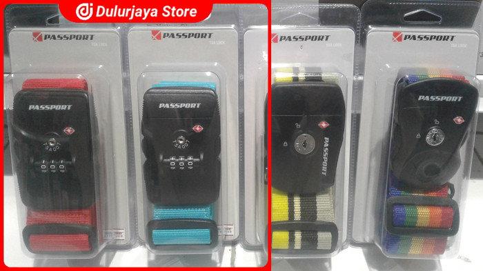 PASSPORT STRAP KOPER TSA KOMBINASI