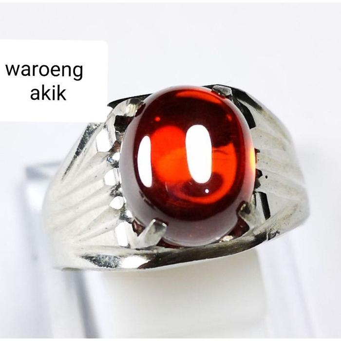 Cincin Batu Permata Diamon Amerika Diamond Ring Monel Stainless Anti K