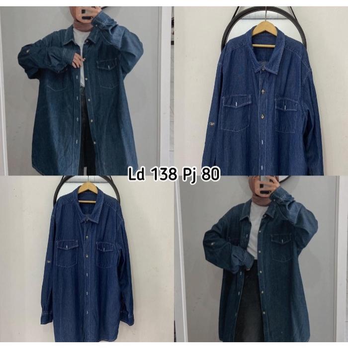 Oversize Jaket Jeans Thrift denim Thrift jaket Oversize Thrift jeans T