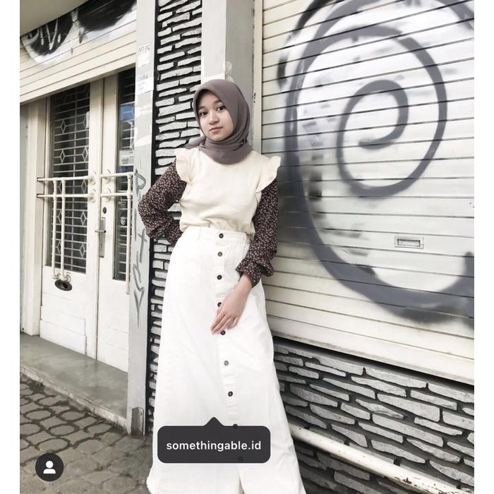 Hime Skirt X Salsa Button Rok Midi By Somethingable 003