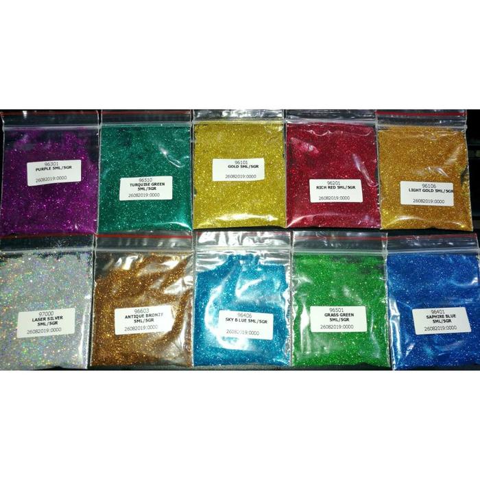 JW905 Glitter TahanAplikasi cat& mobil 5 ml - Gliter Sky Biru