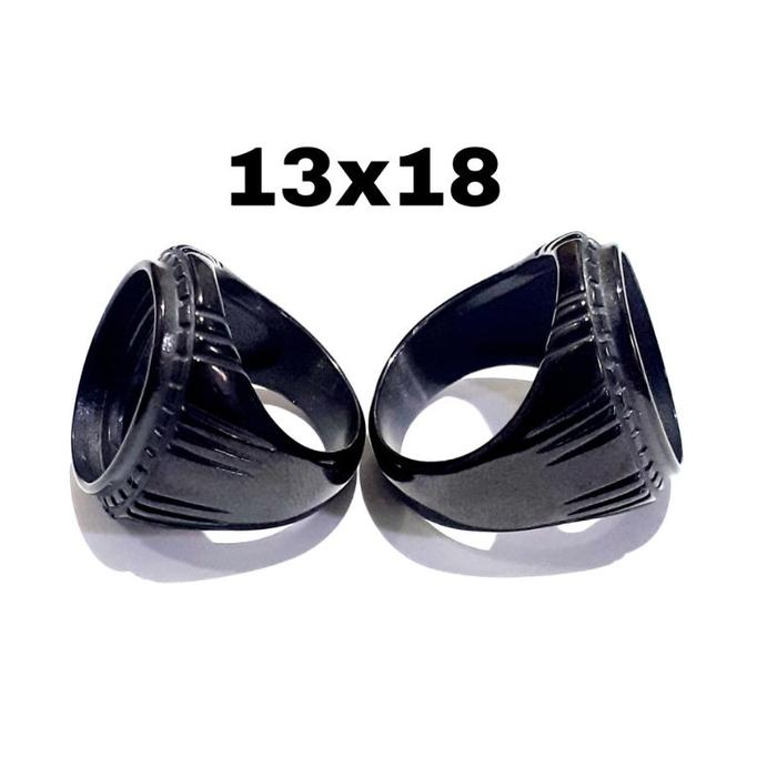 Cincin Emban Titanium Hitam