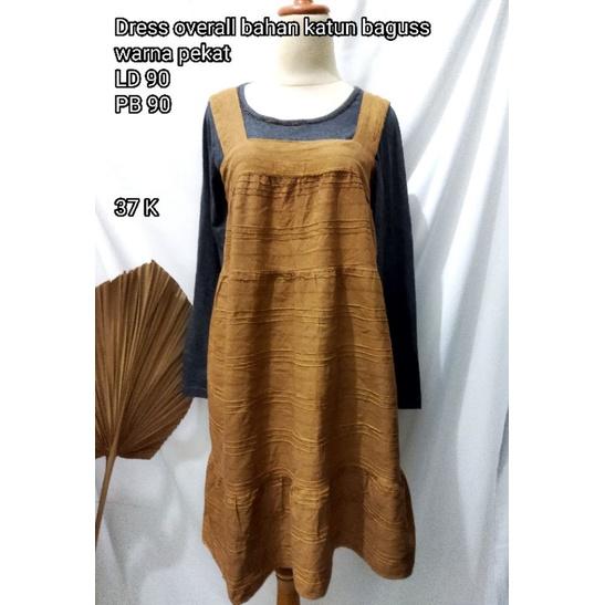 Thrift Preloved Pl One Set Dress Overall Jeans
