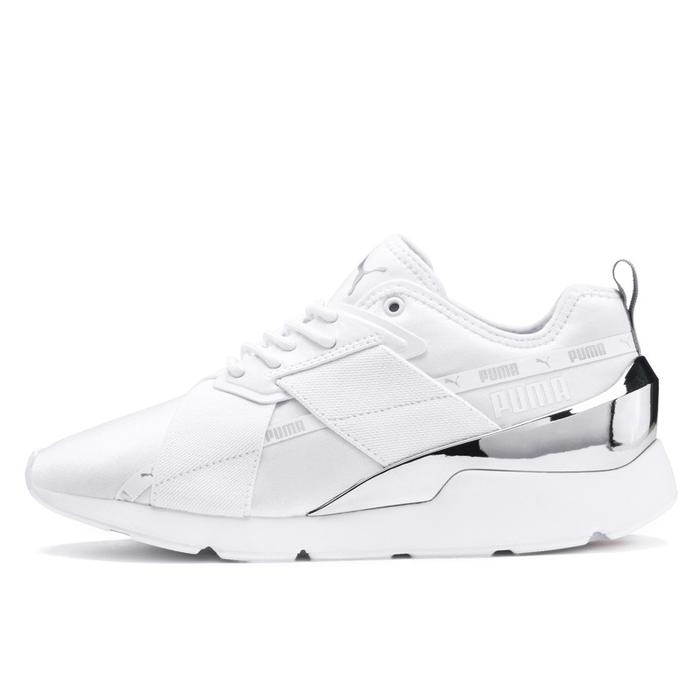 SEPATU PUMA Womens Muse X-2 Metallic White Original BNIB -370838 02-