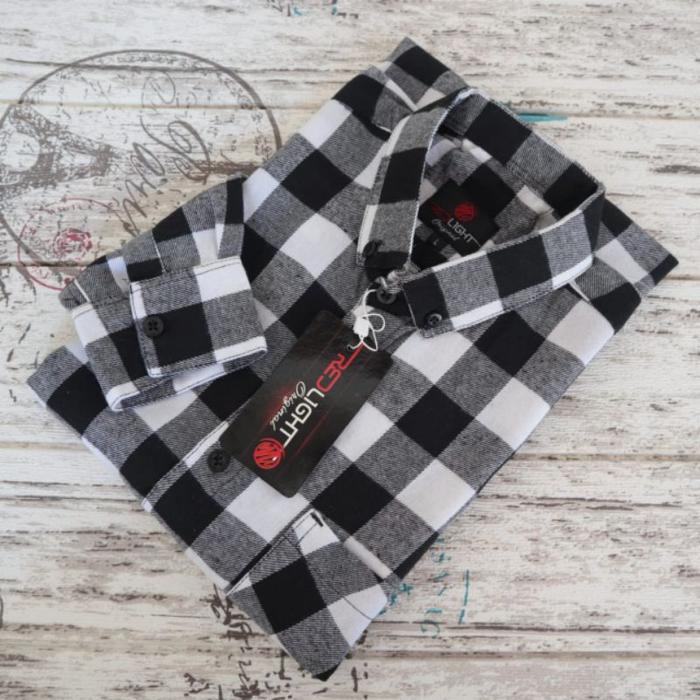 Kemeja Lengan Panjang Flanel Pria Distro 3Scond Bape Supreme