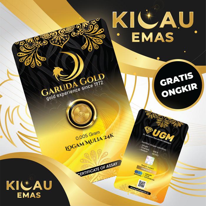 Garuda Gold 0,005 Gram Emas Batangan Bersertifikat 24 Karat
