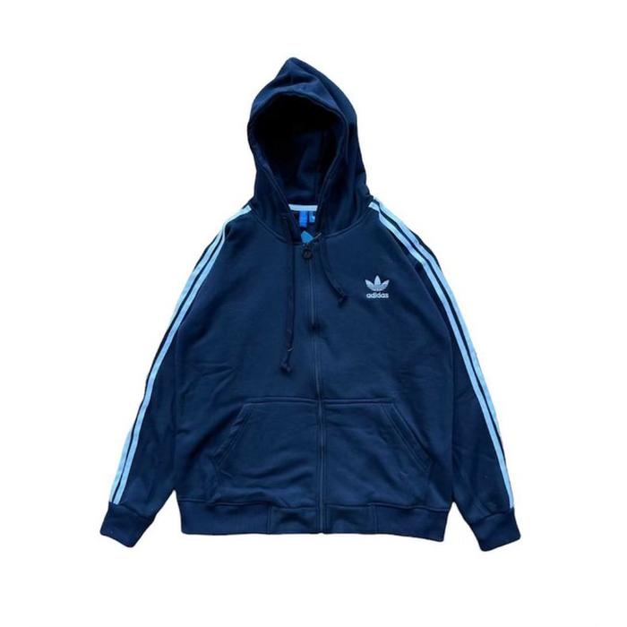 ZIPPER ADIDAS 3FOIL All ARTIKEL HOODIE ZIPPER PRIA HOODIE ORIGINAL