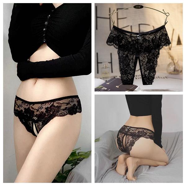 Pakaian Dalam Underwear Wanita CD Jumbo Open Crotch transparan GString