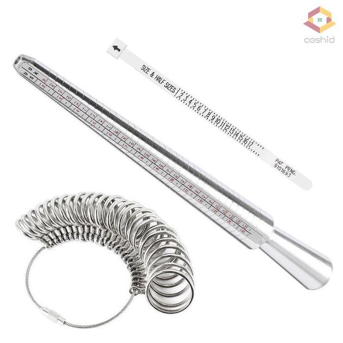 Aluminium Ring Sizer Mandrel Metal Ring Sizer Finger Sizing Stick